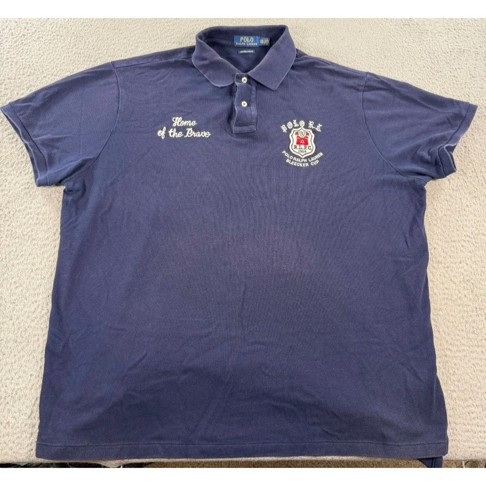 Polo Ralph Lauren Polo Shirt Mens 2XL Ivy League Tiger 1992‎ Bleecker Cup Rugby